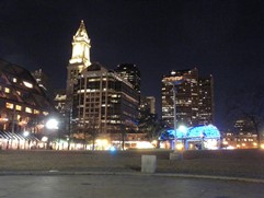 Boston by night